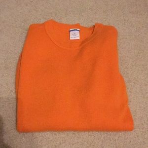 Xs Orange JCrew cashmere crew
